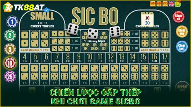 Chiến lược gấp thếp khi chơi game Sicbo