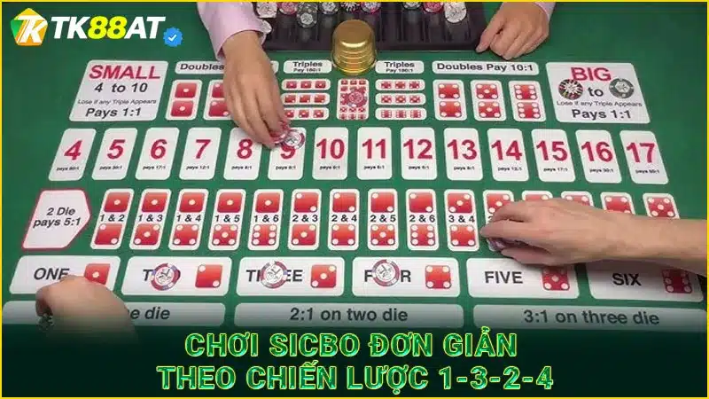 Chơi Sicbo đơn giản theo chiến lược 1-3-2-4