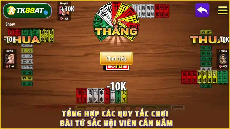 Tổng hợp các quy tắc chơi bài tứ sắc hội viên cần nắm